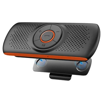 Автомобильный Bluetooth-динамик Bluetooth в автомобиле, громкая связь для громкой связи, беспроводной автомобильный музыкальный плеер с зажимом для козырька