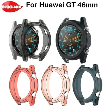 Смарт-Часы Защитный Чехол Силиконовая Кожа Защитные Чехлы Чехол Для Huawei GT 46 мм Спортивные Часы Высокое Качество Корпуса Для Huawei GT