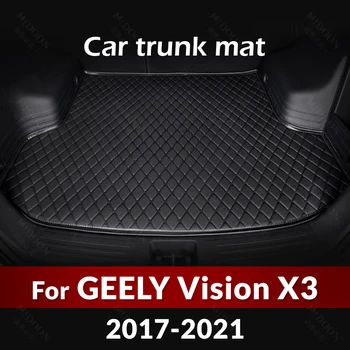 Коврик Для Багажника Автомобиля GEELY Vision X3 2017 2018 2019 2020 2021 Пользовательские Автомобильные Аксессуары Для Украшения Интерьера Автомобиля