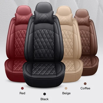 Универсальный чехол для автокресла для 90% седана внедорожника, стильный прочный чехол для передних и задних сидений из искусственной искусственной кожи с бриллиантами