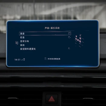 Закаленное Стекло Для Audi A4 B9 S4 A5 S5 Q5 2016-2019 Автомобильный GPS Радионавигационный Экран Приборной Панели Протектор Экрана Пленка ЖК-Дисплея
