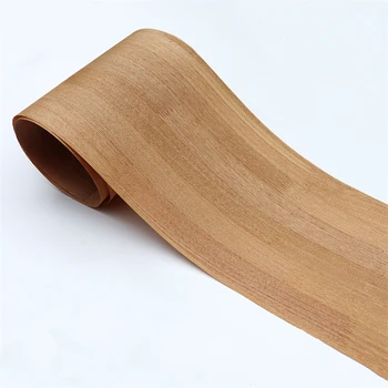 Шпон из натурального ясеня с прямым зерном для соединения пальцев для мебели около 28 см x 2,4 м 0,2 мм Q / C