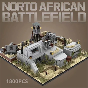 Строительный блок MOC для Североафриканской кампании времен Второй мировой войны Call of Duty, Семейные украшения, Игрушка в подарок