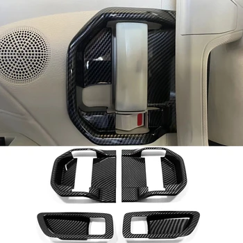 Для Toyota Sienna 2022 4ШТ Дверная Ручка Автомобиля Чаша Защитная Крышка Отделка Из Углеродного Волокна ABS Аксессуары Для Укладки Автомобилей