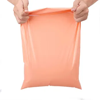 Курьерская сумка INPLUSTOP Poly Оранжево-розовая Карманы для экспресс-упаковки, сумки для моделирования, доставка, одежда, логистика, курьерские сумки