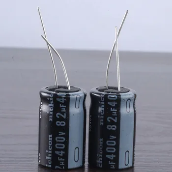 2шт электролитический конденсатор Nichicon VZ 82mfd 400V 82UF -40 ~ 105 ℃ 18 * 25 мм