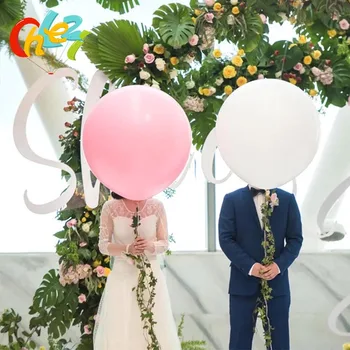 1шт 36-дюймовые красочные Большие латексные шары, гелиевые надувные надувные гигантские воздушные шары, свадьба, День рождения, украшение из больших воздушных шаров
