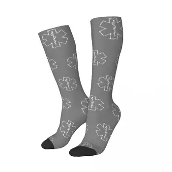 Изготовленные на заказ Женские Чулки EMT Star Of Life с 3D печатью, носки-тюбики для скорой медицинской помощи, фельдшер до бедра, до колена