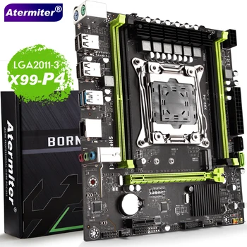 Слот для материнской платы Atermiter X99 - P4 LGA2011-3 USB3.0 NVME M.2 SSD Поддерживает память DDR4 REG ECC и процессор Inter Xeon E5 V4 V3