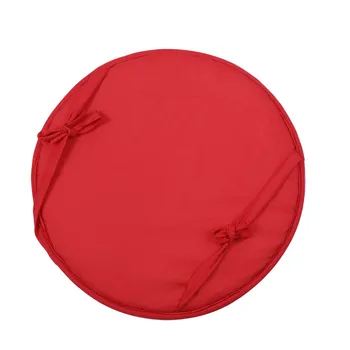 Круглая однотонная подушка для стула из полиэфирного волокна, подушка для сидения в столовой на открытом воздухе, садовая подушка, 1шт