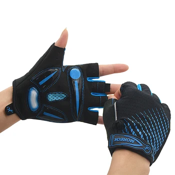 Велосипедные перчатки с полупальцами, велосипедные перчатки с противоскользящей амортизирующей дышащей подкладкой, перчатки для горного велосипеда, спортивные перчатки для мужчин и женщин