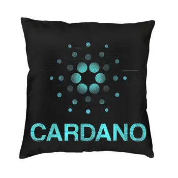 Роскошный Чехол для подушки Cardano Ada с логотипом Cryptos, Биткоин, Криптовалюта, Трейдер, Наволочка для дивана в гостиной, Украшение для дивана