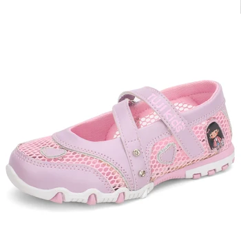 2023 Новая летняя высококачественная нескользящая детская обувь, Модные сандалии для девочек, сандалии принцессы с героями мультфильмов, детская обувь на плоской подошве