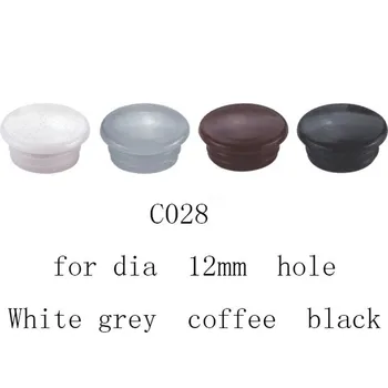 кофейно-белый черный серый 12 мм Пробка для сверления мебели винт для шкафа пластиковая крышка вставка темно-коричневой торцевой панели