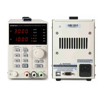 KORAD KA3010P с регулируемым цифровым управлением Источник питания постоянного тока 30 В 10 А с интерфейсом RS232 USB