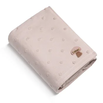 T033A Красивое розовое хлопчатобумажное полотенце для лица или рук из высококачественного хлопка для взрослых 34 см * 75 см