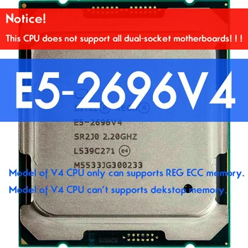 XEON E5 2696 V4 CPU процессор 22 ядра 2,2 ГГц 55 МБ 14 нм LGA 2011-3 HUANANZHI X99 F8 D4 DDR4 Материнская плата Для комплекта Intel xeon