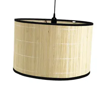 Подвесной подвесной светильник Украшение абажура Бамбук Плетеный ротанг