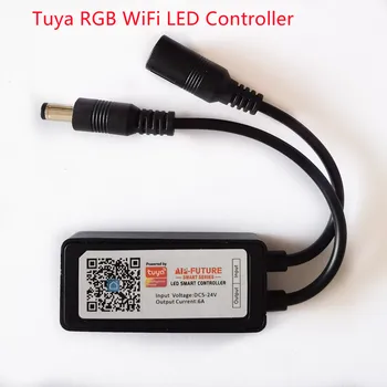 Светодиодный контроллер Tuya RGB WiFi с питанием от USB DC5-24V с режимами таймера для 2835 5050 светодиодных лент RGB Smart Life APP