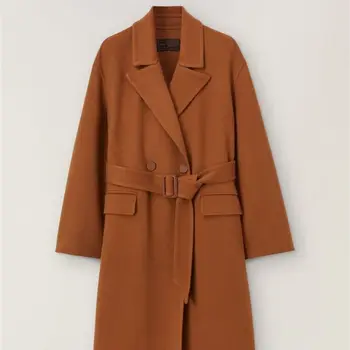 шерстяное изготовленное на заказ кашемировое женское короткое длинное пальто