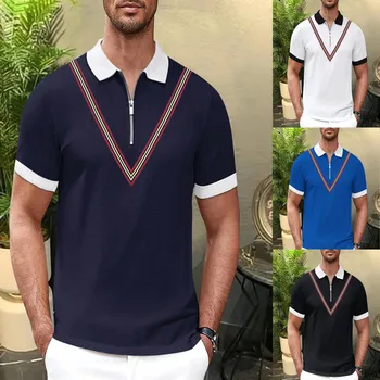 Новая одежда для гольфа, мужские топы, Стрейчевая спортивная высококачественная удобная футболка Polo Shir размера Oversize