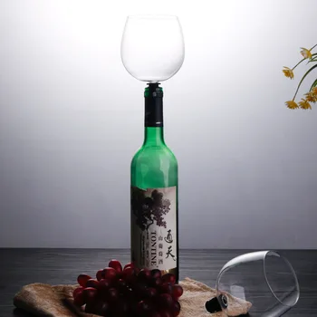 Креативный бокал для красного вина и шампанского с силиконовой прокладкой Пейте прямо из бутылки, Хрустальные бокалы, Коктейльная кружка