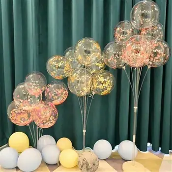 8 трубочек воздушные шары дисплея колонны основание колонны воздушного шара держатель стенд душа ребенка день рождения Свадебная вечеринка банкетный украшения