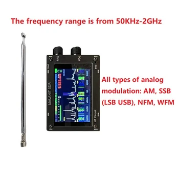 3,5-дюймовый Сенсорный Экран Malachite SDR Pro Radio 50 кГц-2 ГГЦ Полнодиапазонный Авиационный DSP SDR Приемник с Антенной (белый)