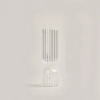 Стеклянная ваза для цветов для домашнего декора, стеклянная ваза, декоративный террариум, Стеклянные украшения для стола, ваза для сушеных цветов, подсвечник для растений