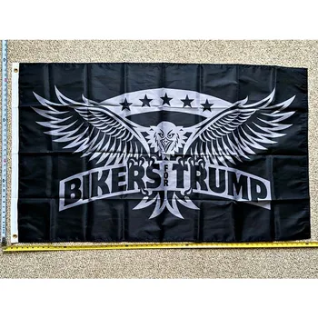 Флаг Дональда Трампа Бесплатная ДОСТАВКА Байкеры Для плаката с темно-синим знаком Trump Bird 3x5'yhx0433