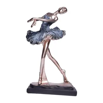 Статуэтка современной балерины, Элегантный сувенир из смолы, скульптура балерины, балерина для входа, книжная полка, декор домашнего стола