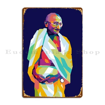 Металлические знаки Махатмы Ганди, забавный персонализированный плакат для гостиной, создающий классическую жестяную вывеску