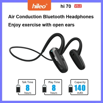 Беспроводные Bluetooth-наушники Hileo Hi70, легкая гарнитура для бега на открытом воздухе с наушниками-крючками