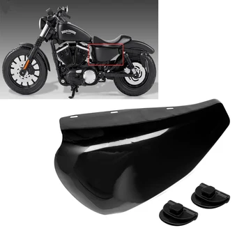 Мотоцикл Светло-черный левый аккумулятор Боковая крышка обтекателя для Harley Sportster Iron XL 883 1200 2014-2021