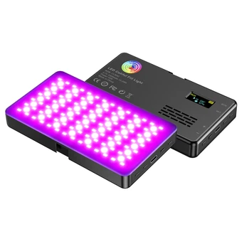 RGB Полноцветная лампа Квадратный карманный светильник Светодиодный заполняющий светильник для фотосъемки Полноцветный светодиодный индикатор зарядки